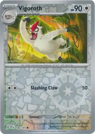 Vigoroth Reverse Holo 146 Normal