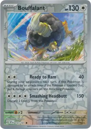 Bouffalant Reverse Holo 151