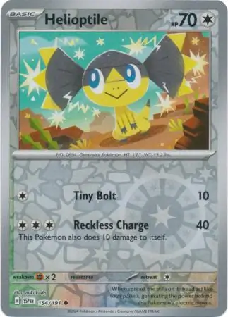 Helioptile Reverse Holo 154