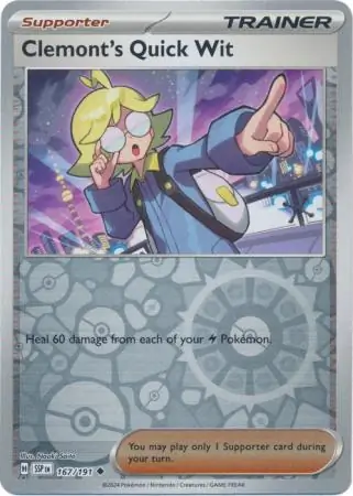 Clemont's Quick Wit Reverse Holo 167