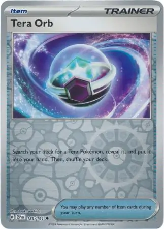 Tera Orb Reverse Holo 189 Normal