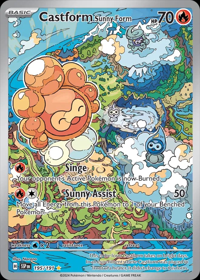 Castform Sunny Form 195 Normal