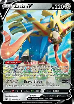 Zacian V SWSH018 Normal