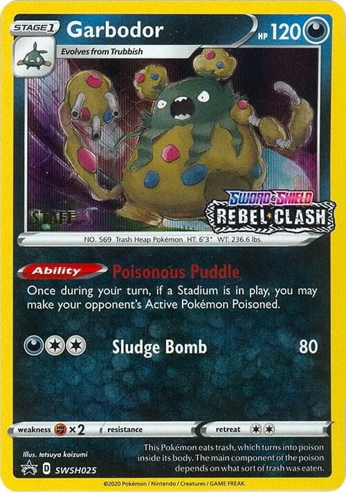 Garbodor Prerelease Staff SWSH025 Normal