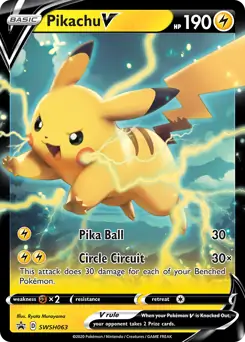Pikachu V SWSH063 Normal