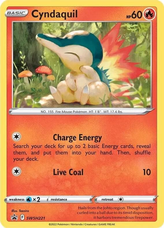 Cyndaquil Cosmos Holo SWSH221 Normal