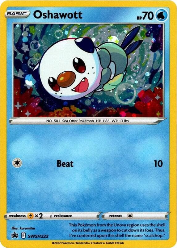 Oshawott Cosmo Holo SWSH222 Normal