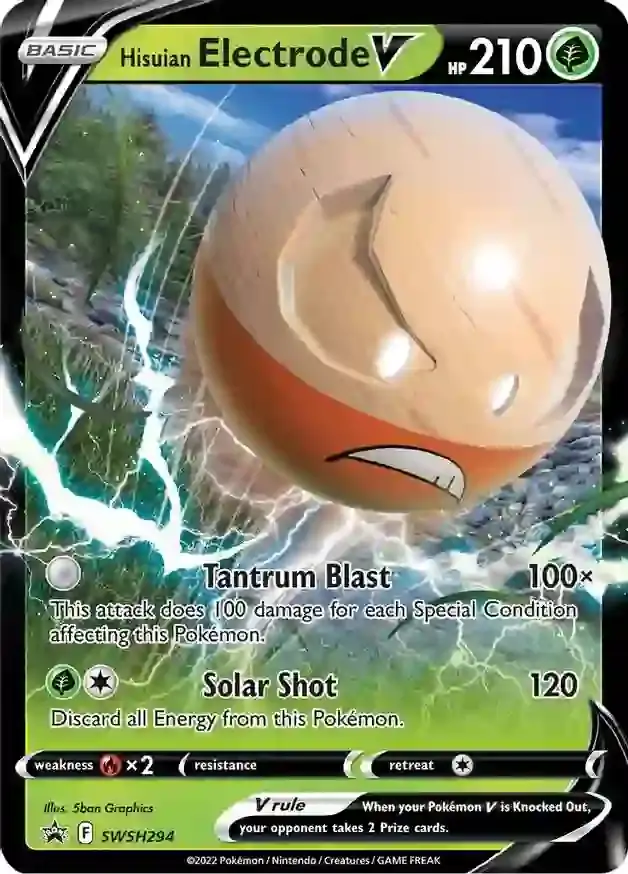 Hisuian Electrode V SWSH294 Normal