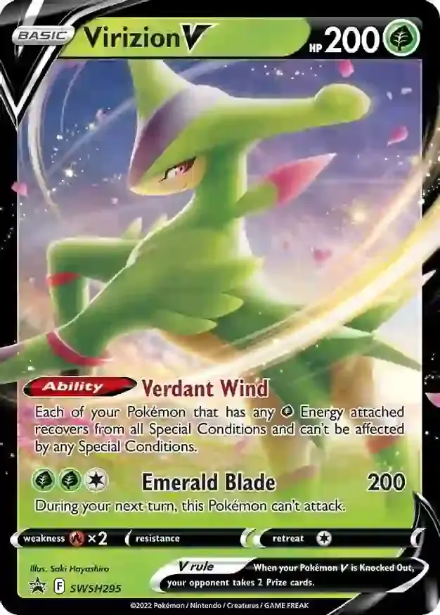 Virizion V SWSH295 Normal