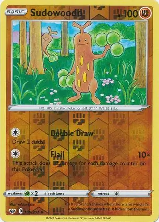 Sudowoodo Reverse Holo 100 Normal