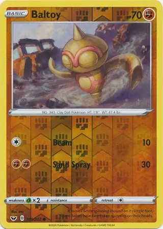 Baltoy Reverse Holo 101 Normal