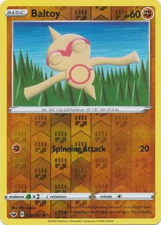 Baltoy Reverse Holo 102 Normal