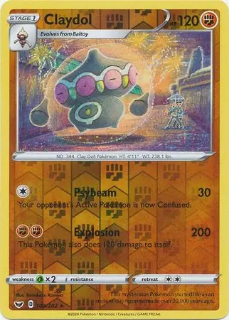 Claydol Reverse Holo 103