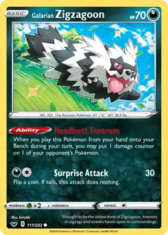 Galarian Zigzagoon 117 Normal