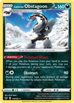 Galarian Obstagoon 119 Normal