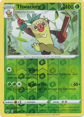 Thwackey Reverse Holo 012 Normal