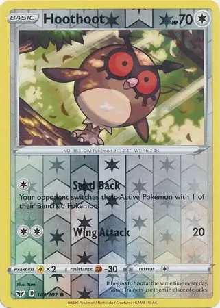 Hoothoot Reverse Holo 143 Normal