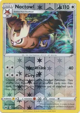 Noctowl Reverse Holo 144 Normal
