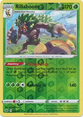 Rillaboom Reverse Holo 014