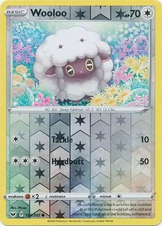 Wooloo Reverse Holo 153 Normal