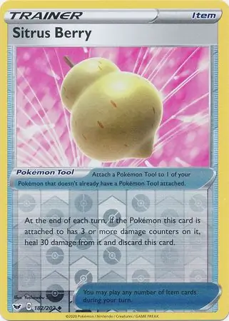 Sitrus Berry Reverse Holo 182 Normal