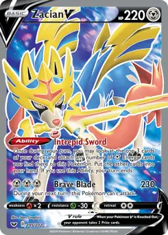 Full Art Zacian V 195
