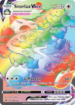 Snorlax VMAX Secret 206 Normal