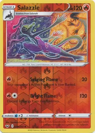 Salazzle Reverse Holo 028