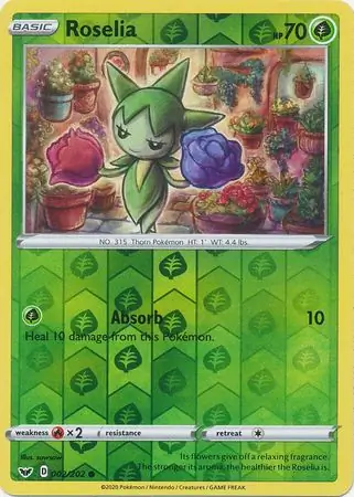 Roselia Reverse Holo 002