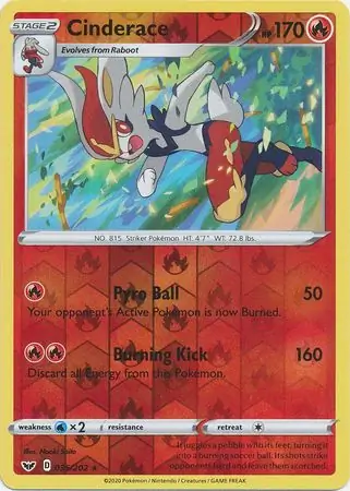 Cinderace Reverse Holo 035