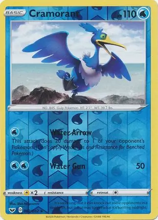 Cramorant Reverse Holo 062 Normal