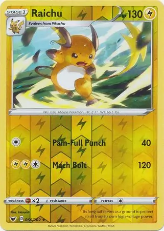 Raichu Reverse Holo 066