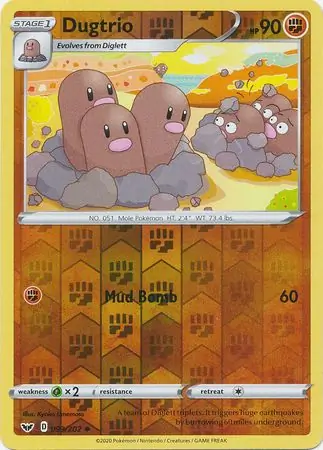 Dugtrio Reverse Holo 093