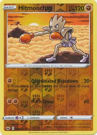 Hitmonchan Reverse Holo 095 Normal