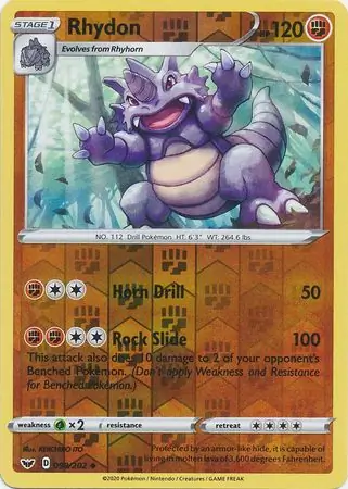 Rhydon Reverse Holo 098 Normal