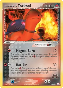 Team Magma's Torkoal Holo 12