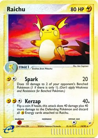 Raichu Reverse Holo 13 Normal