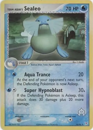 Team Aqua's Sealeo Reverse Holo 16 Normal