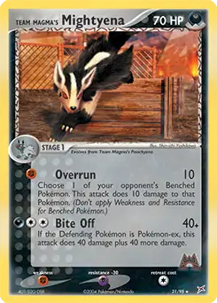 Team Magma's Mightyena 21