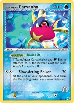 Team Aqua's Carvanha 25 Normal