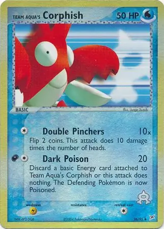 Team Aqua's Corphish Reverse Holo 26