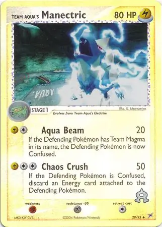 Team Aqua's Manectric Reverse Holo 29 Normal