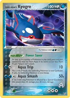 Team Aqua's Kyogre Holo 3 Normal