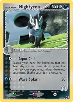 Team Aqua's Mightyena 30 Normal