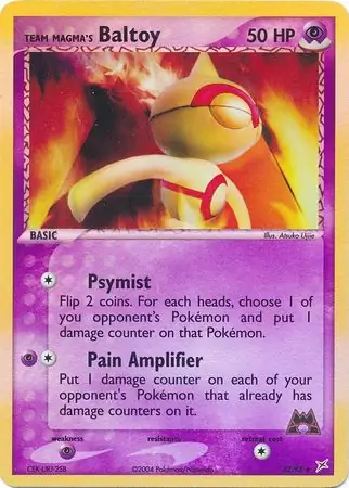 Team Magma's Baltoy Reverse Holo 32 Normal