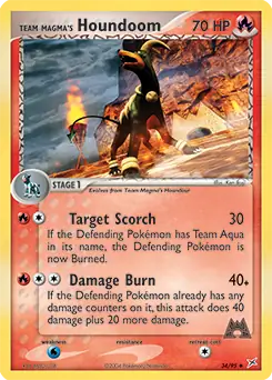 Team Magma's Houndoom 34 Normal