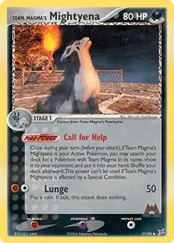 Team Magma's Mightyena 37 Normal