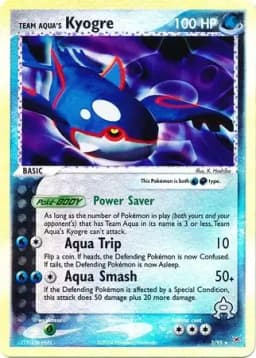 Team Aqua's Kyogre Reverse Holo