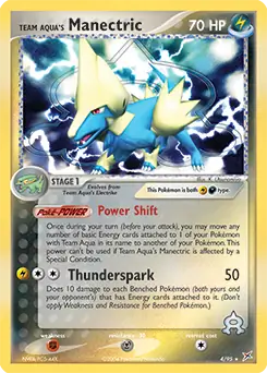 Team Aqua's Manectric Holo 4 Normal