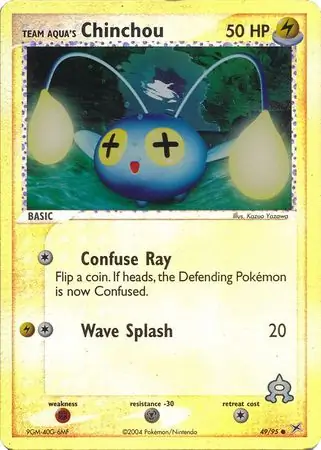 Team Aqua's Chinchou Reverse Holo 49 Normal